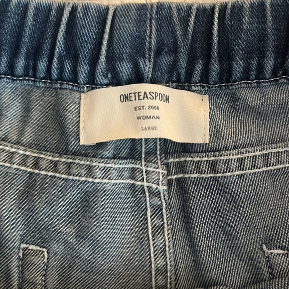 NWT One Teaspoon Shabbies size L drawstring jeans. - Picture 8 of 13